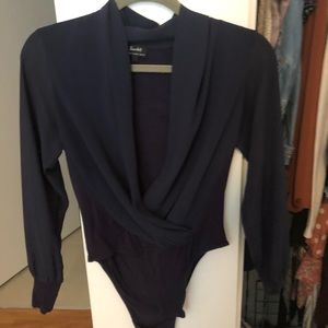Surplice bodysuit